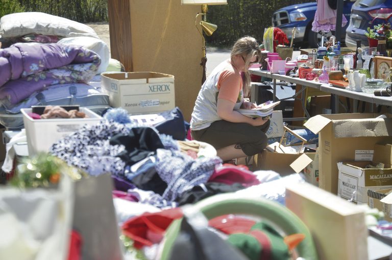 Garage sale raises funds for hospice project