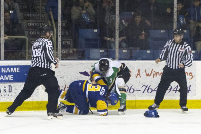Raiders beat up on Blades with 5-2 victory