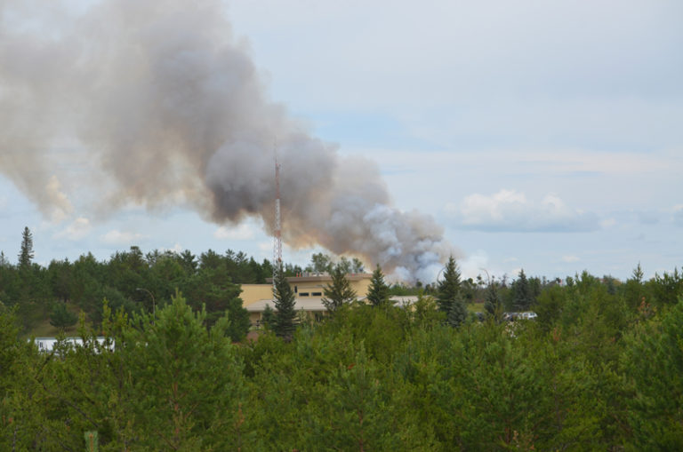 Updated: Fire burning near P.A. contained