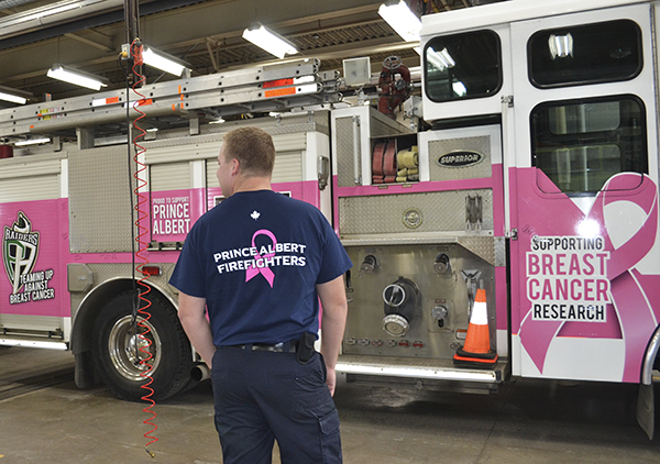 ‘Here to fight with you:’ P.A. fire supports breast cancer research