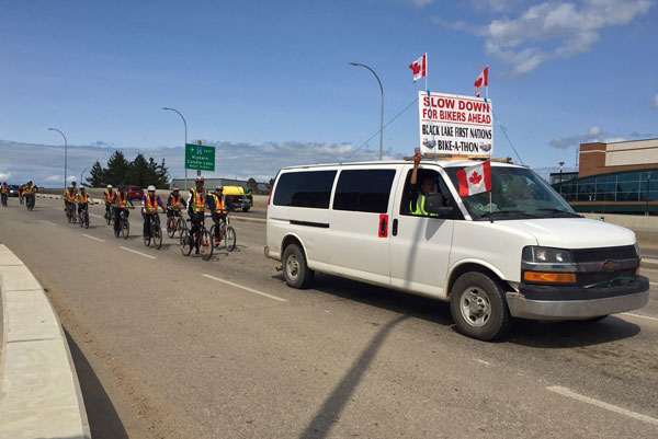 Youth cycle through P.A. on 1500km journey for suicide prevention