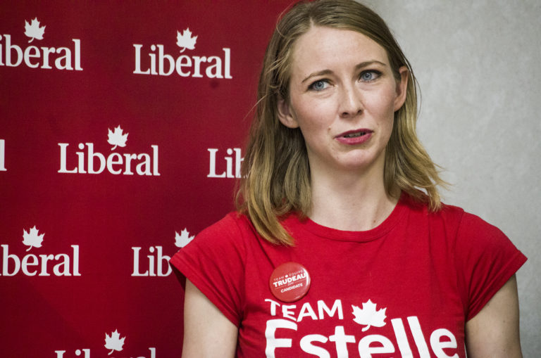 Liberal candidate calls on progressives for support during campaign office opening