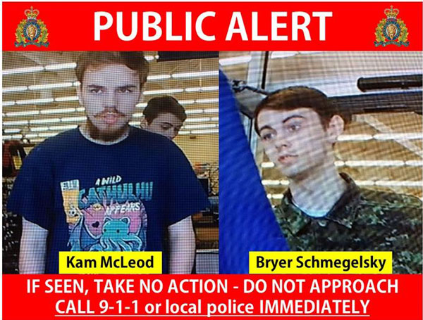 RCMP: B.C. murder suspects appear to have died by suicide
