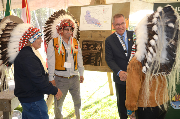 ‘It’s a special day’: Woodland Cree nations gather to mark 130 years since they signed onto Treaty 6