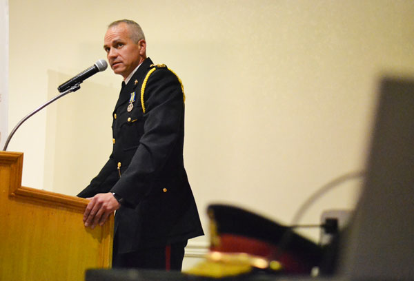 Police chief breaks down crime stats and service goals at chamber luncheon