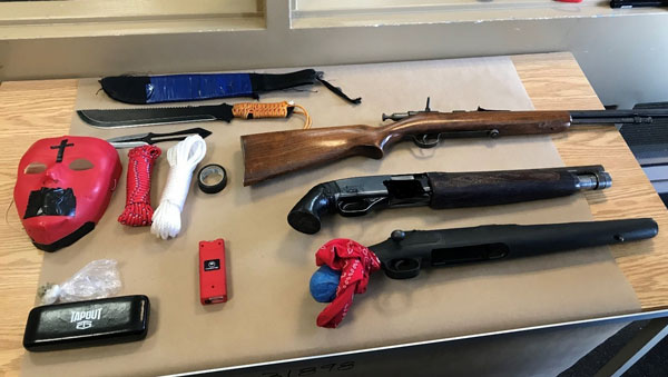 4 charged after police seize weapons and recover stolen vehicle on Monday