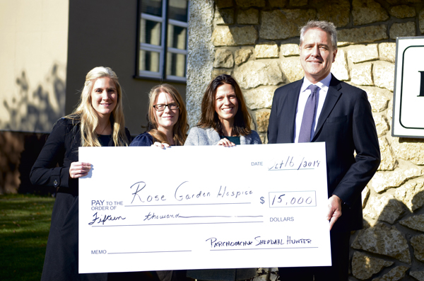 Law firm donates to Hospice fundraiser