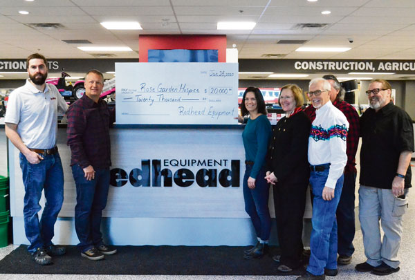 Planting seeds for a need: Redhead Equip. donates $20K to Rose Garden Hospice