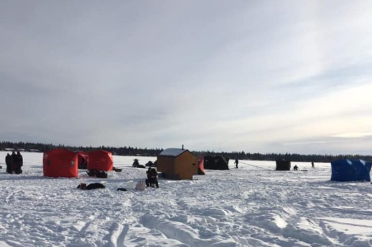 Lakeland and District Fire Department hits the ice for third annual fishing derby