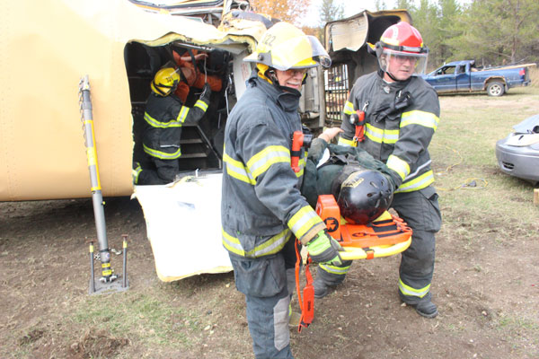 Heavy rescue training helps Buckland Fire and Rescue for possible real life scenarios