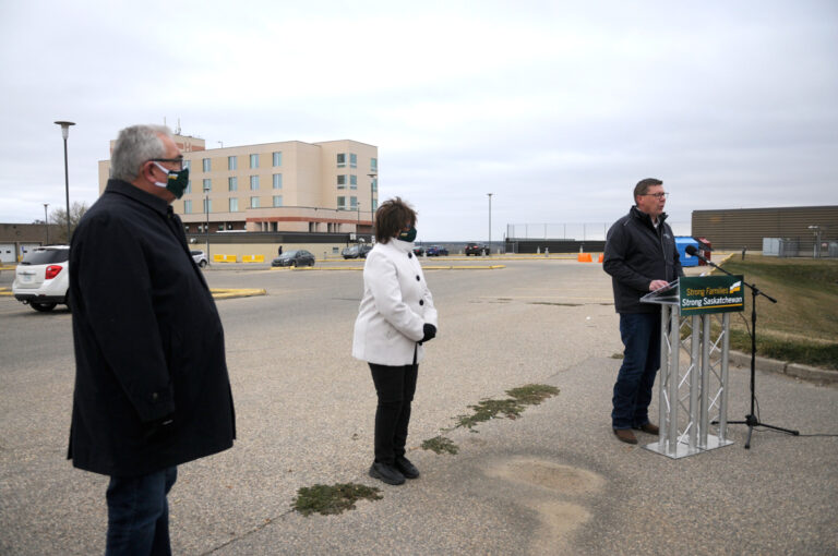 Moe touts hospital expansion, infrastructure spending during Prince Albert stop