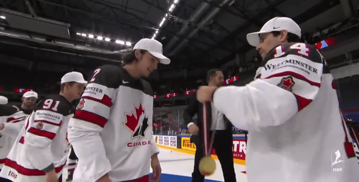 Schneider and Canada win World Championship in overtime