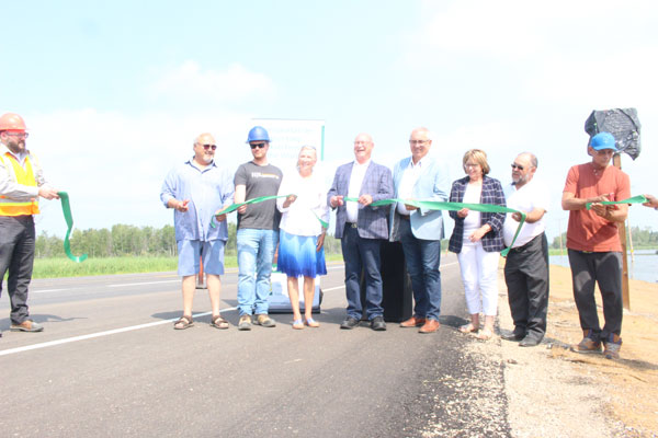 Passing lanes north of Prince Albert officially opened Thursday