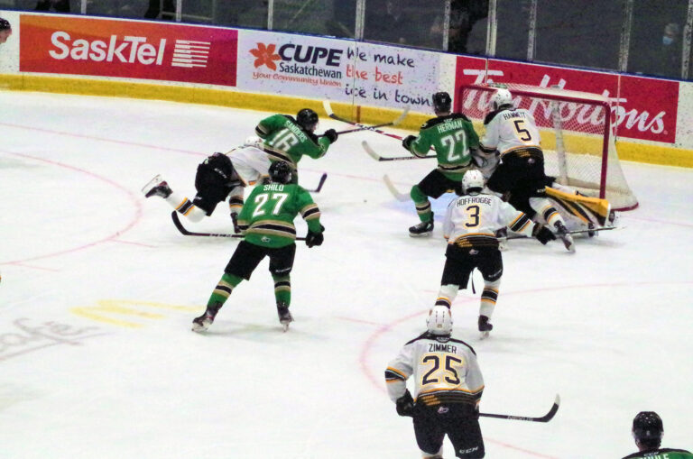 Raiders can’t hold lead late, fall 5-4 in shootout against Brandon