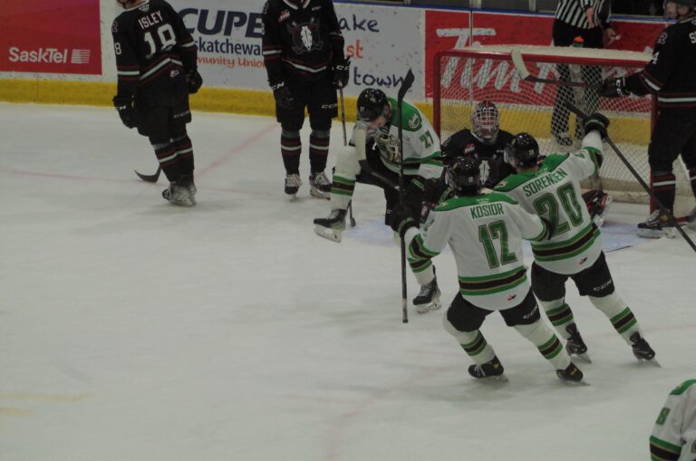 Shilo scores first three goals in WHL, Tisdale struggles in debut as Raiders lose 8-6 to Rebels