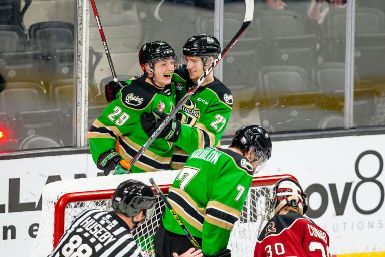 Lodewyk scores first career WHL goal in his hometown, Raiders take down Rebels 7-3