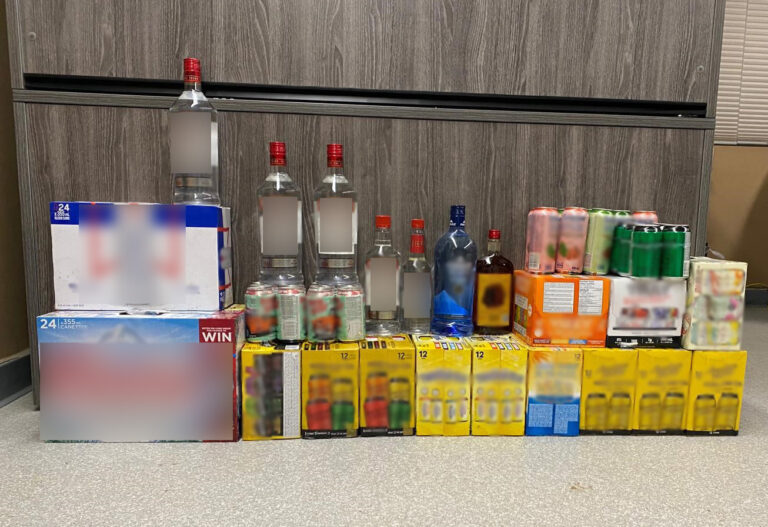 RCMP lay charges after seizing ‘significant amount of alcohol’ on Jan. 14