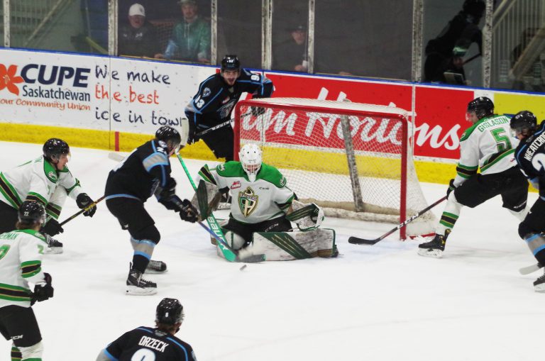 Raiders go winless on road trip after 5-2 loss to ICE; fall further behind in playoff race