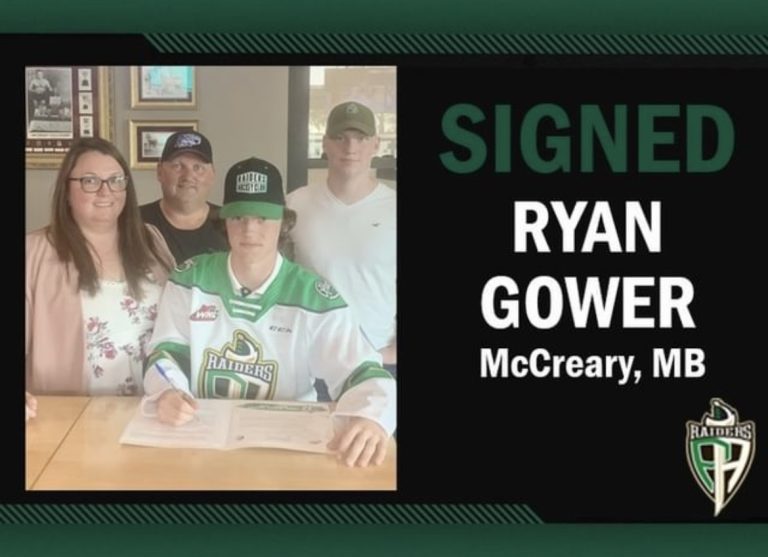 Raiders sign Gower to WHL Standard Player Agreement