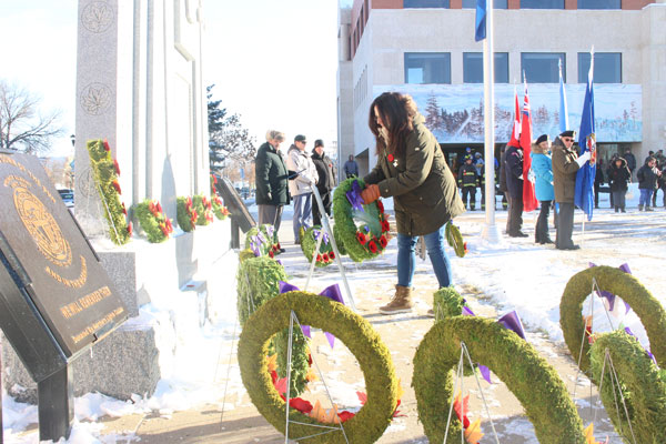 Outdoor Remembrance Day service well attended in Prince Albert