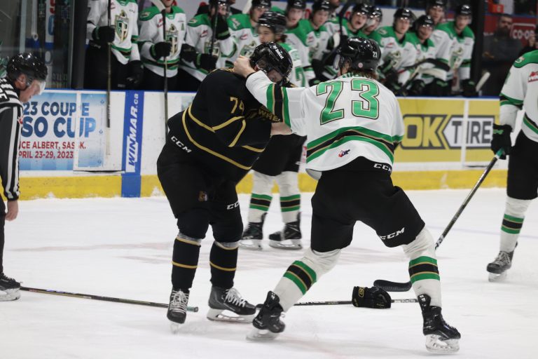 Raiders top division rival Wheat Kings in heated contest