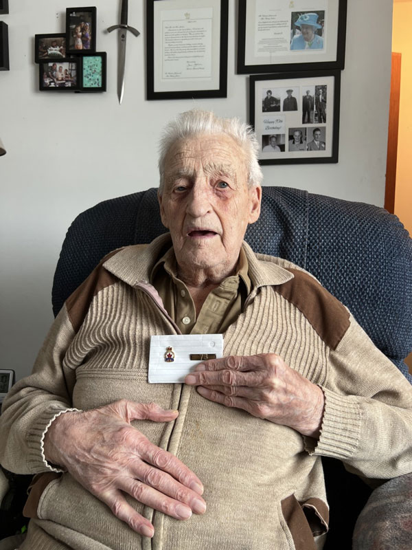 Prince Albert Legion member receives 75 year pin and bar