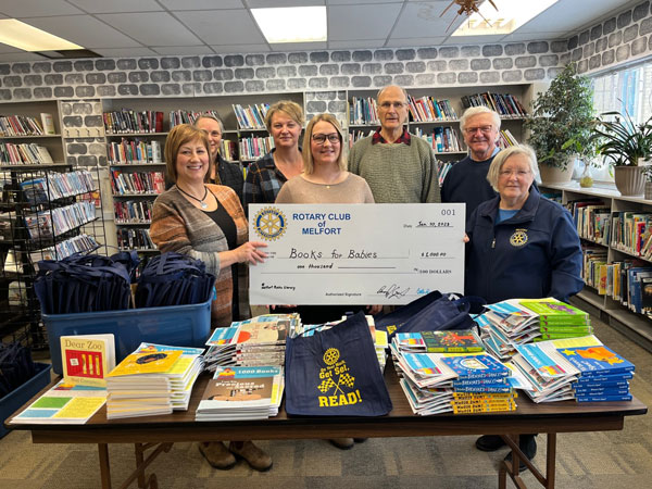 Libraries, literacy programs, and girl guides benefit from Rotary Club donations