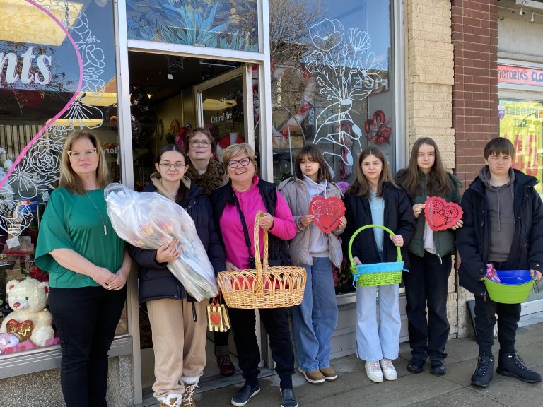 Prince Albert flower shop makes surprise Valentine’s Day delivery to Ukrainian newcomers