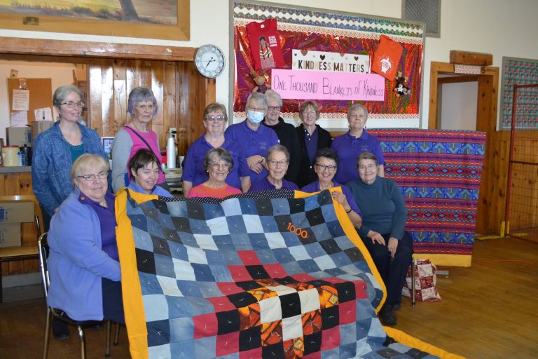 Moose Lodge receives 1,000th quilt donated by Prince Albert Girl Guide Trefoil Unit