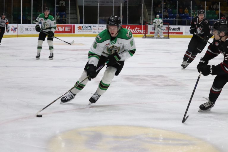 Trio of first period goals lead Raiders past Rebels