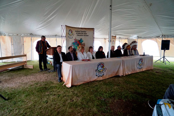 Three historical education agreements signed at James Smith