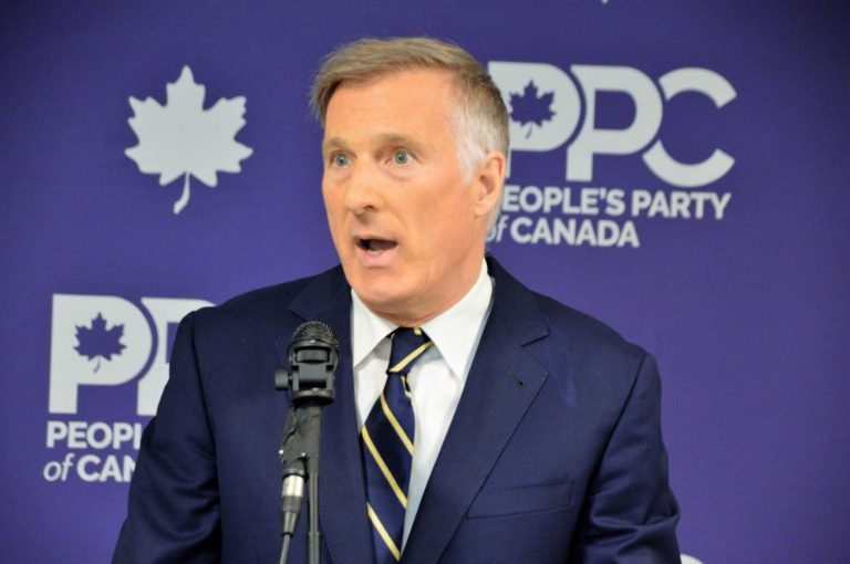 People’s Party leader Maxime Bernier vows to run again despite byelection defeat in Portage-Lisgar