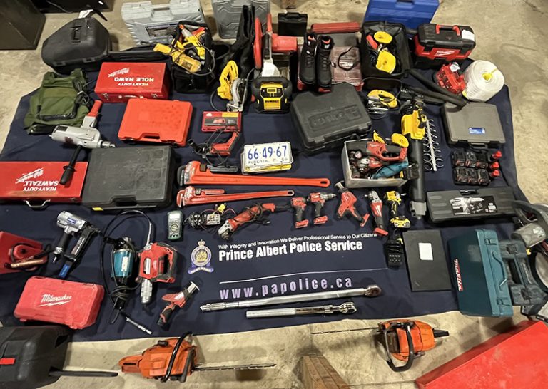 Prince Albert police recover stolen property after traffic stop