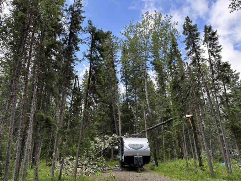 Waskesiu hit by line of thunderstorms in north-central Sask.