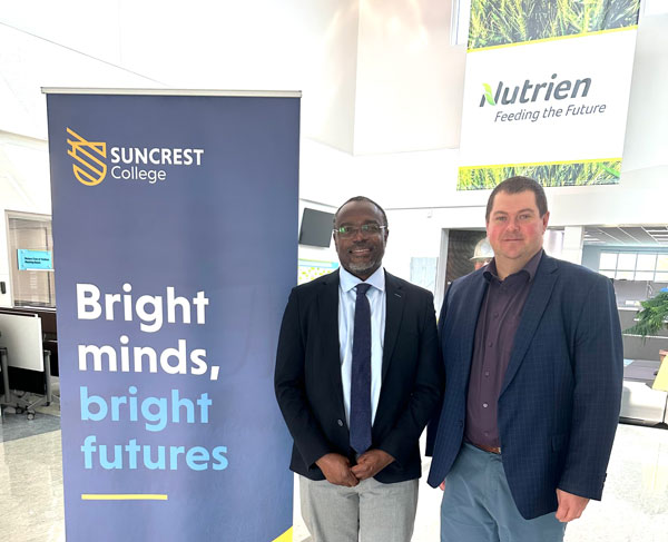 Melfort's Dr. Yemi officially joins board of Suncrest College