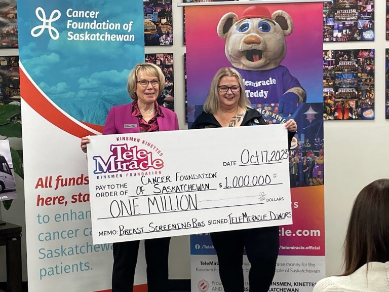Major donation assures new breast cancer screening bus for rural Saskatchewan