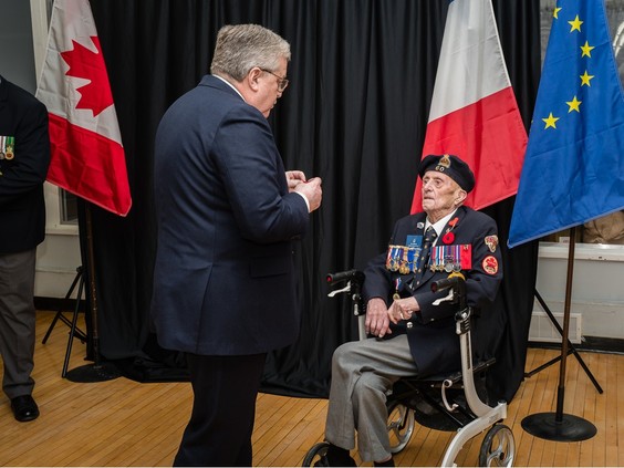 Estevan veteran receives France’s highest distinction for service in Second World War