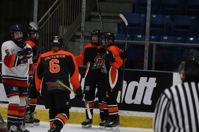 U15 AA Foxes fall in opening game of Prince Albert Female Hockey Tournament