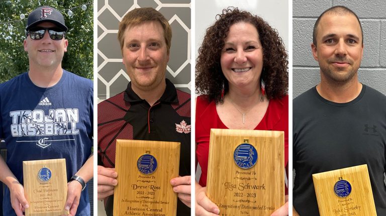 Horizon Central Athletic Association school coaches recognized for their contributions