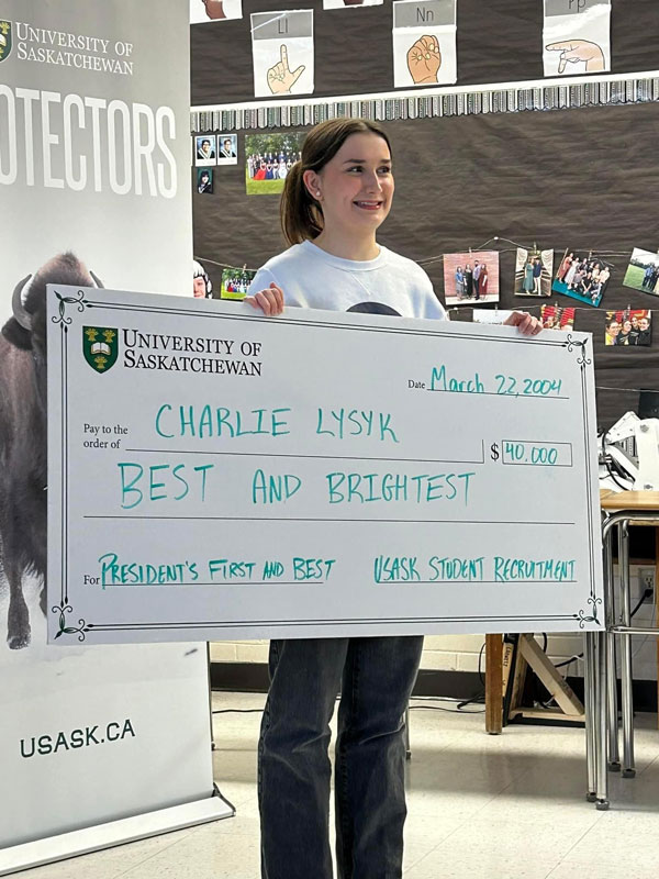 Meath Park student shocked to receive USask Best and Brightest Scholarship