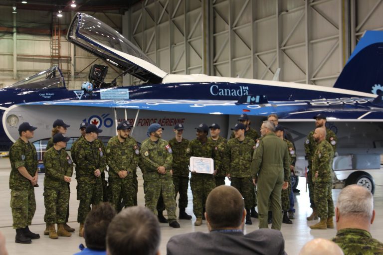 RCAF celebrates centennial with unveiling of CF-18 Hornet demonstration team aircraft at 4 Wing Cold Lake