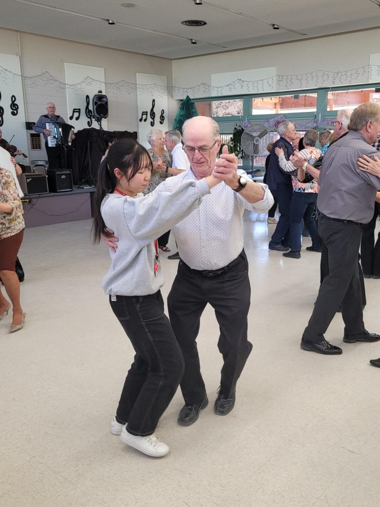 Old time dancing exchange and inspiring success