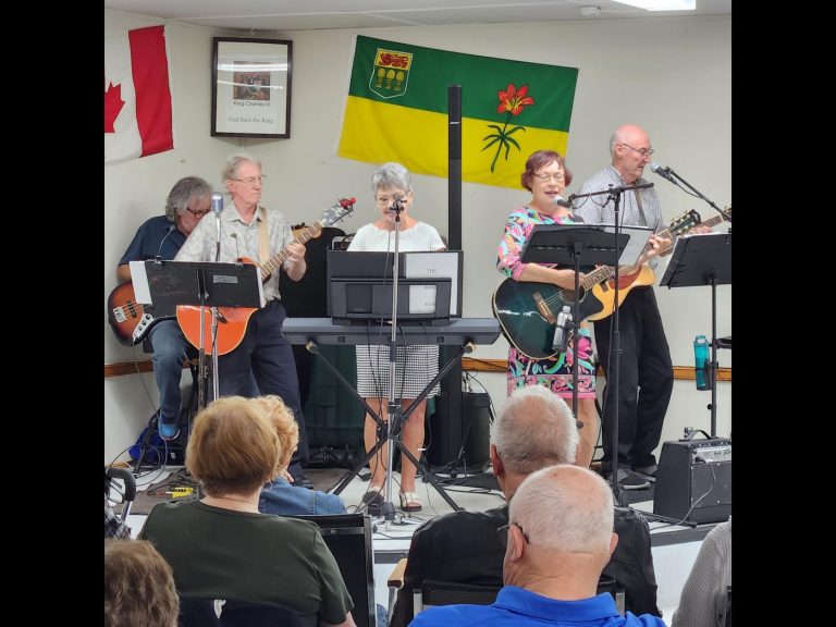 Reminiscing at the Rosthern Senior’s Centre