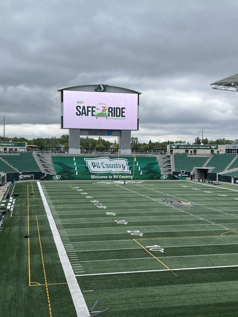 SGI launches road safety campaign with Roughriders