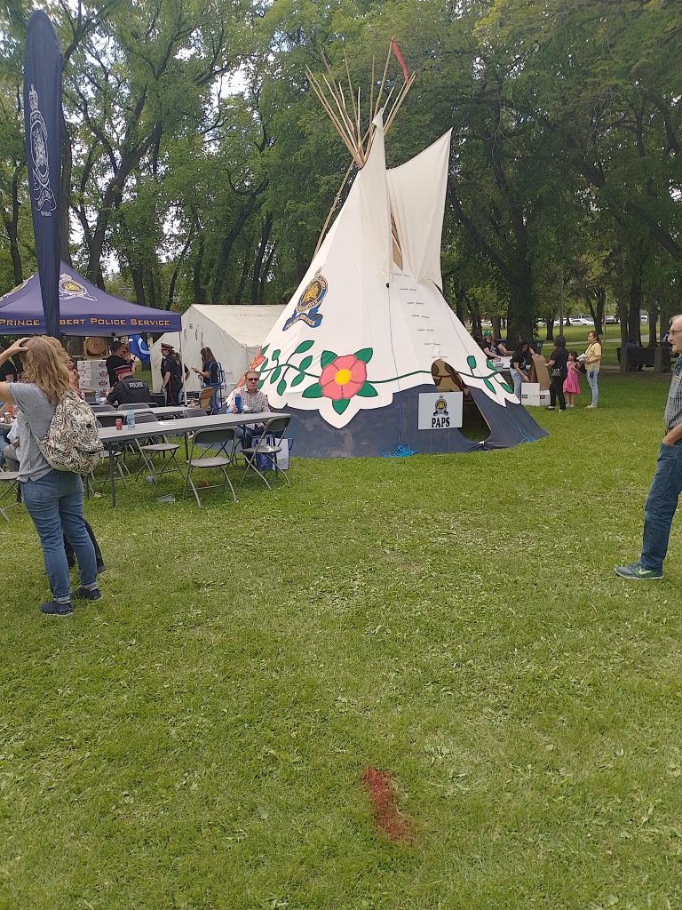 Prince Albert Police Service unveils new tipi on National Indigenous Peoples Day