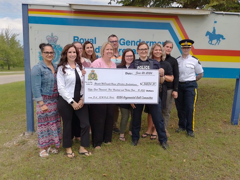 PA RCMP donates proceeds from Regimental Ball to help build new Prince Albert Ronald McDonald House