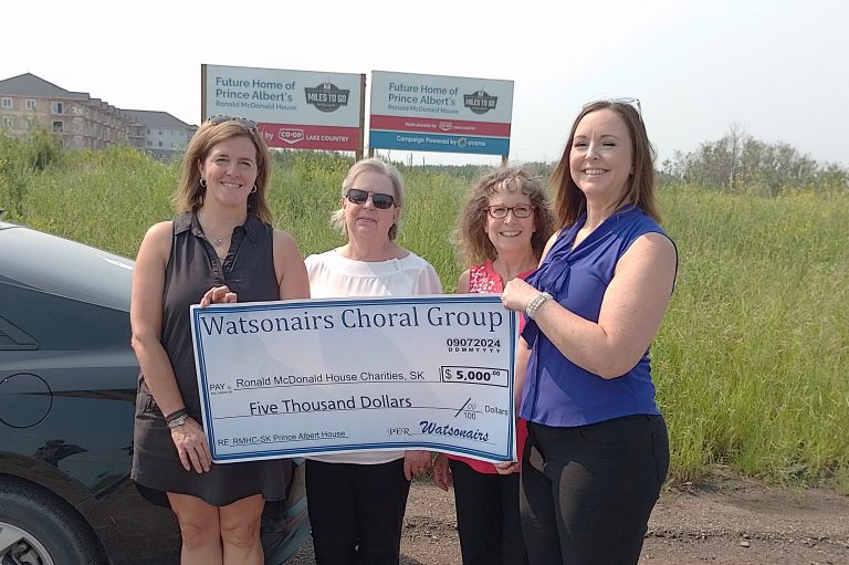 ‘This hits close to home’: Watsonairs Choral Group makes donation for new Ronald McDonald House in Prince Albert