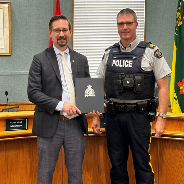 Melfort man humbled to be recognized for heroics in stopping assault