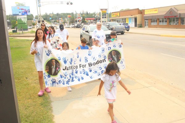 “He was a protector”: Awareness Walk concludes workshop for family of Boden Umpherville