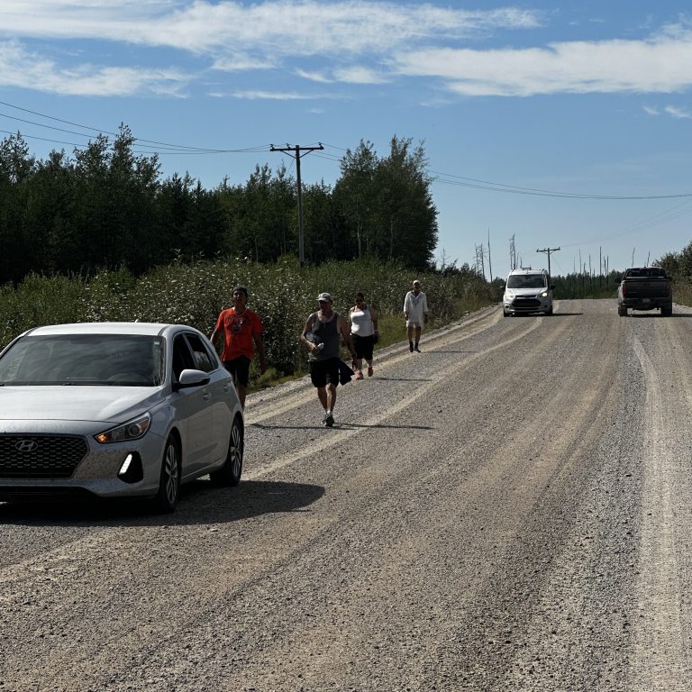 Participants complete the 8th annual walk to raise awareness about suicide